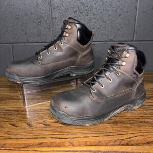 Danner Caliper 6” Aluminum Toe Work Boots Men’s 10.5 EE Brown Leather Waterproof